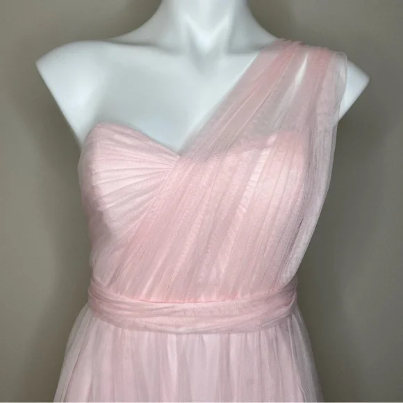 Wtoo Elegant Strapless Blush Pink Tulle Special Occasion Dress Evening Gown - Picture 2 of 14